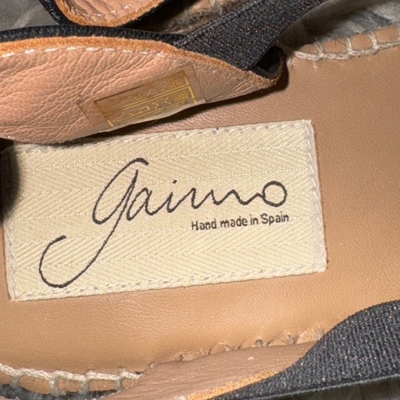 EUC Gaimo Espadrille Leather Mule Ankle Strap Size EU 40 - Picture 10 of 11